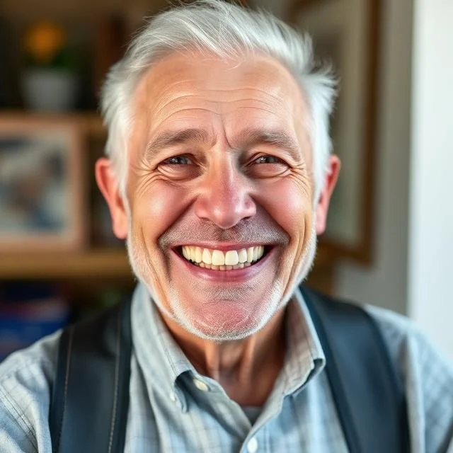Senior Citizen with Big Smile